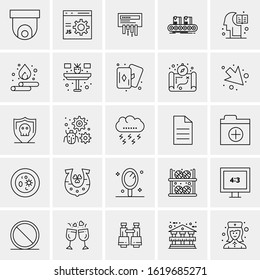 25 Universal Icons Vector illustration