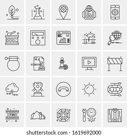 25 Universal Icons Vector illustration