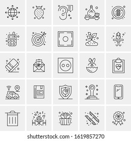 25 Universal Icons Vector illustration