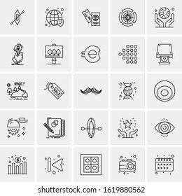 25 Universal Icons Vector illustration