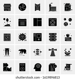 25 Universal Icons Vector illustration