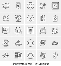 25 Universal Icons Vector illustration