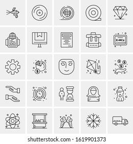 25 Universal Icons Vector illustration