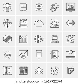 25 Universal Icons Vector illustration