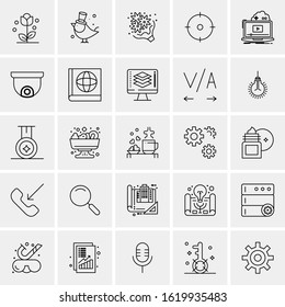 25 Universal Icons Vector illustration