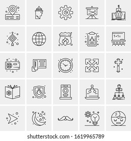 25 Universal Icons Vector illustration  Creative Beauitful Icon Illustration to use in Print and Web Related project.