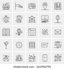 25 Universal Icons Vector illustration  Creative Beauitful Icon Illustration to use in Print and Web Related project.