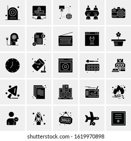 25 Universal Icons Vector illustration