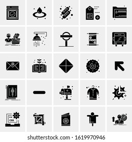 25 Universal Icons Vector illustration  Creative Beauitful Icon Illustration to use in Print and Web Related project.