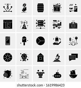 25 Universal Icons Vector illustration