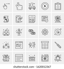 25 Universal Icons Vector illustration  Creative Beauitful Icon Illustration to use in Print and Web Related project.