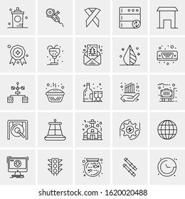 25 Universal Icons Vector illustration  Creative Beauitful Icon Illustration to use in Print and Web Related project.