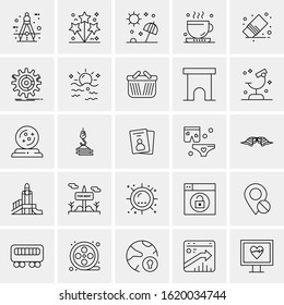 25 Universal Icons Vector illustration  Creative Beauitful Icon Illustration to use in Print and Web Related project.