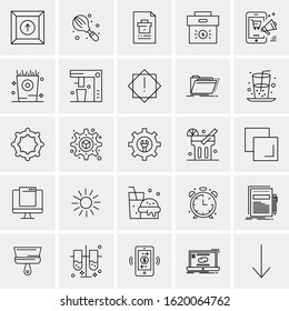 25 Universal Icons Vector illustration