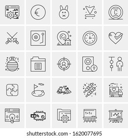 25 Universal Icons Vector illustration