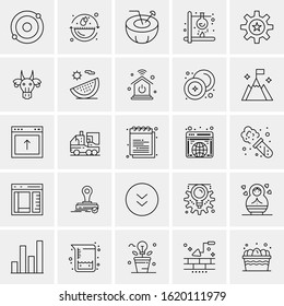 25 Universal Icons Vector illustration