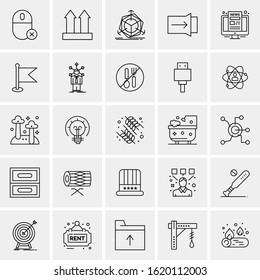 25 Universal Icons Vector illustration