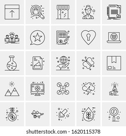 25 Universal Icons Vector illustration
