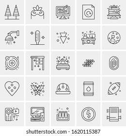 25 Universal Icons Vector illustration