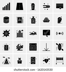 25 Universal Icons Vector illustration