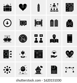 25 Universal Icons Vector illustration