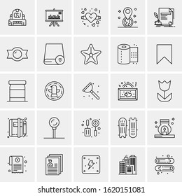 25 Universal Icons Vector illustration - Shutterstock ID 1620151081
