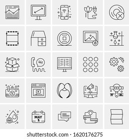 25 Universal Icons Vector illustration