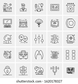25 Universal Icons Vector illustration