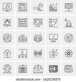25 Universal Icons Vector illustration