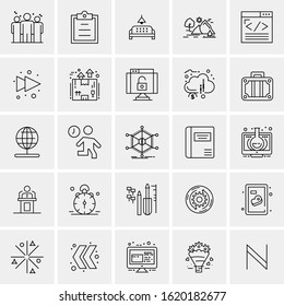 25 Universal Icons Vector illustration