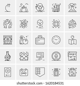 25 Universal Icons Vector illustration