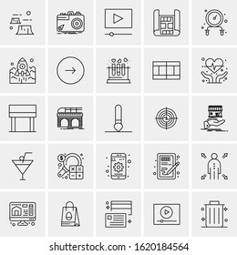 25 Universal Icons Vector illustration