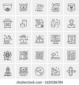 25 Universal Icons Vector illustration