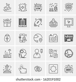 25 Universal Icons Vector illustration