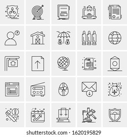 25 Universal Icons Vector illustration