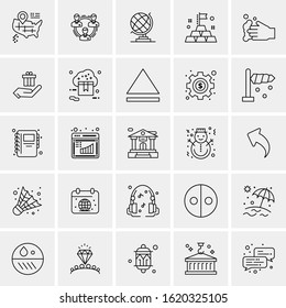 25 Universal Icons Vector illustration