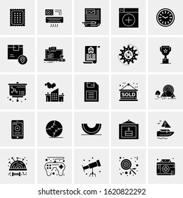 25 Universal Icons Vector illustration