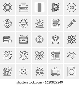 25 Universal Icons Vector illustration