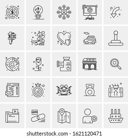 25 Universal Icons Vector illustration