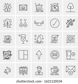 25 Universal Icons Vector illustration