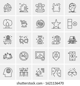 25 Universal Icons Vector illustration