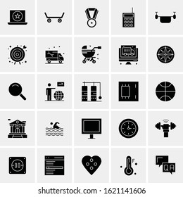 25 Universal Icons Vector illustration