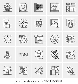 25 Universal Icons Vector illustration