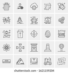 25 Universal Icons Vector illustration