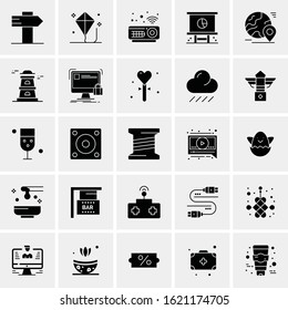 25 Universal Icons Vector illustration