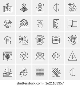 25 Universal Icons Vector illustration