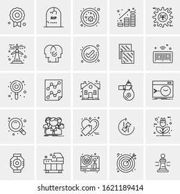25 Universal Icons Vector illustration