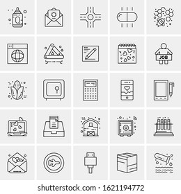 25 Universal Icons Vector illustration