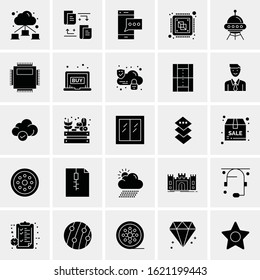 25 Universal Icons Vector illustration