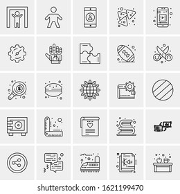 25 Universal Icons Vector illustration